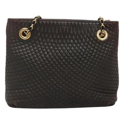 Pre-owned Bally Brown Leather Shoulder Bag ()