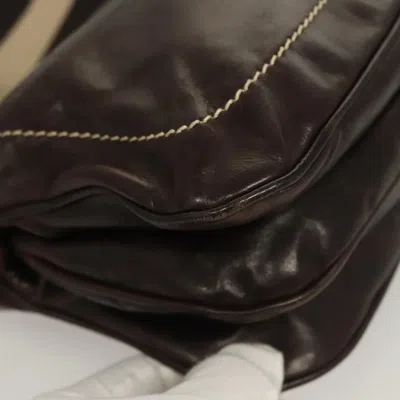 Pre-owned Bally Brown Leather Shoulder Bag ()
