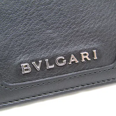 Pre-owned Bulgari Black Leather Wallet  ()