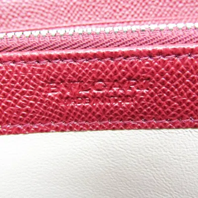 Pre-owned Bulgari Bvlgari Bvlgari Red Leather Wallet  ()