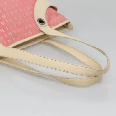 Pre-owned Bulgari Pink Canvas Tote Bag ()