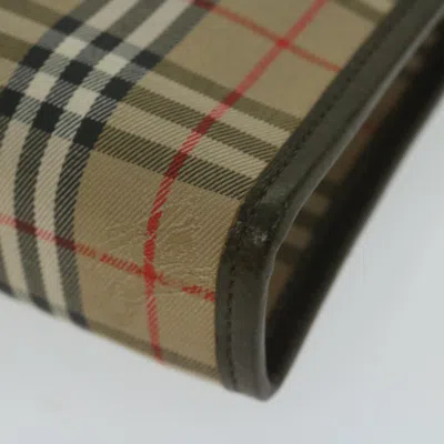 Pre-owned Burberry Beige Canvas Clutch Bag ()