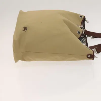 Pre-owned Burberry Beige Canvas Tote Bag ()