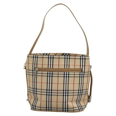 Pre-owned Burberry Blue Label Beige Canvas Shoulder Bag ()