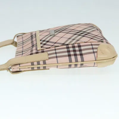 Pre-owned Burberry Blue Label Beige Synthetic Shoulder Bag ()