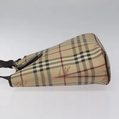 Pre-owned Burberry Nova Check Beige Canvas Tote Bag ()