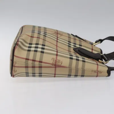 Pre-owned Burberry Nova Check Beige Canvas Tote Bag ()