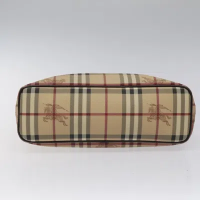 Pre-owned Burberry Nova Check Beige Canvas Tote Bag ()