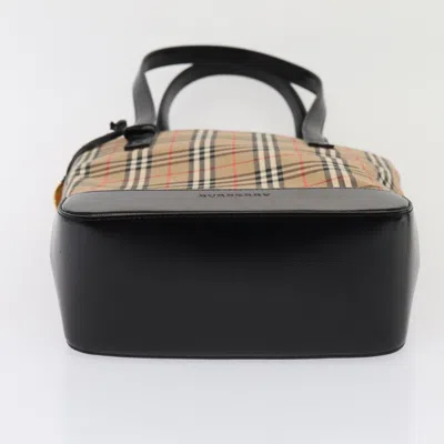 Pre-owned Burberry Nova Check Beige Canvas Tote Bag ()