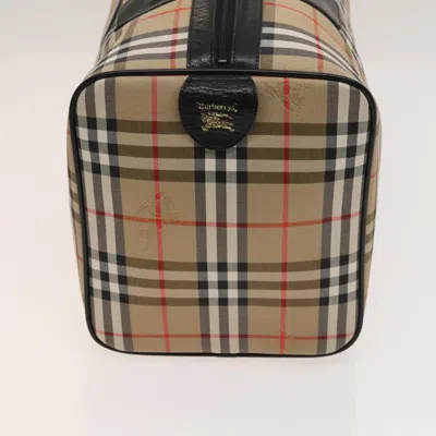 Pre-owned Burberry Nova Check Beige Canvas Travel Bag ()