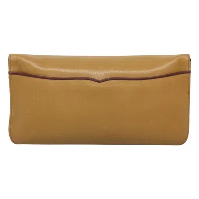 Pre-owned Cartier Must De  Brown Leather Clutch Bag ()