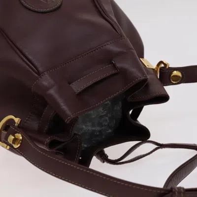 Pre-owned Cartier Must De  Burgundy Leather Shoulder Bag ()
