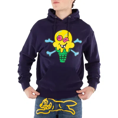 Icecream Cones And Bones Popover Hoodie In Blue