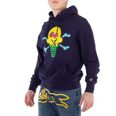 Icecream Cones And Bones Popover Hoodie In Blue