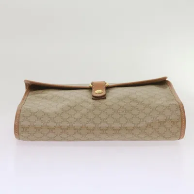 Pre-owned Celine Céline Beige Canvas Clutch Bag ()