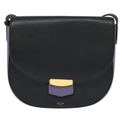 Pre-owned Celine Céline Black Leather Shoulder Bag ()