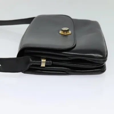 Pre-owned Celine Céline Black Leather Shoulder Bag ()