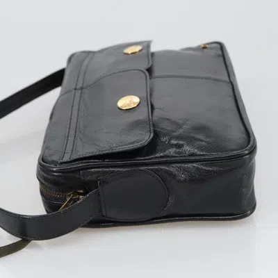 Pre-owned Celine Céline Horse Carriage Black Leather Shoulder Bag ()