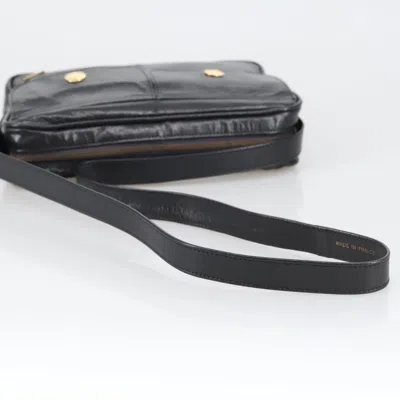 Pre-owned Celine Céline Horse Carriage Black Leather Shoulder Bag ()