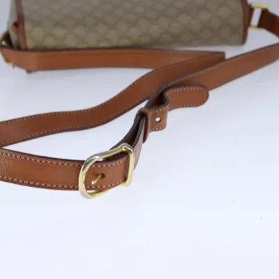 Pre-owned Celine Céline Macadam Beige Canvas Shoulder Bag ()