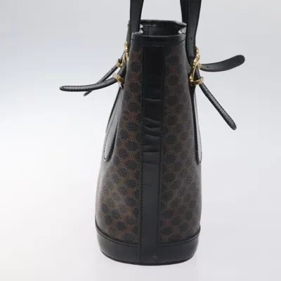 Pre-owned Celine Céline Macadam Black Canvas Tote Bag ()