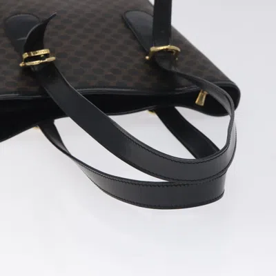 Pre-owned Celine Céline Macadam Black Canvas Tote Bag ()