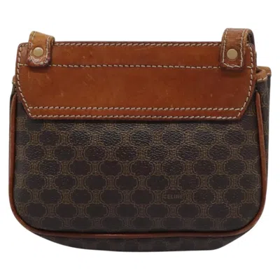 Pre-owned Celine Céline Macadam Brown Canvas Shoulder Bag ()