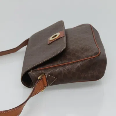Pre-owned Celine Céline Macadam Brown Canvas Shoulder Bag ()