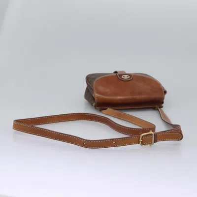Pre-owned Celine Céline Macadam Brown Canvas Shoulder Bag ()