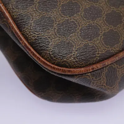 Pre-owned Celine Céline Macadam Brown Canvas Shoulder Bag ()