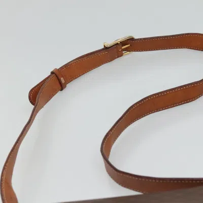 Pre-owned Celine Céline Macadam Brown Canvas Shoulder Bag ()
