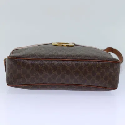 Pre-owned Celine Céline Macadam Brown Canvas Shoulder Bag ()