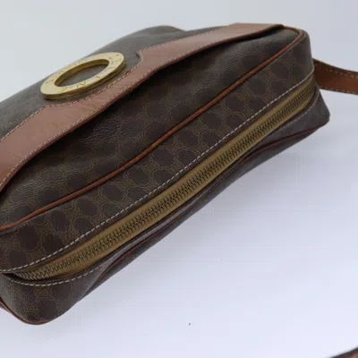 Pre-owned Celine Céline Macadam Brown Canvas Shoulder Bag ()