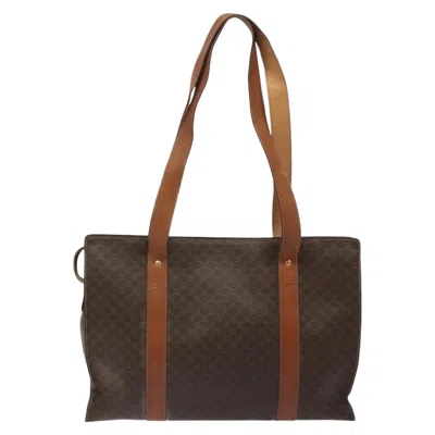 Pre-owned Celine Céline Macadam Brown Canvas Tote Bag ()