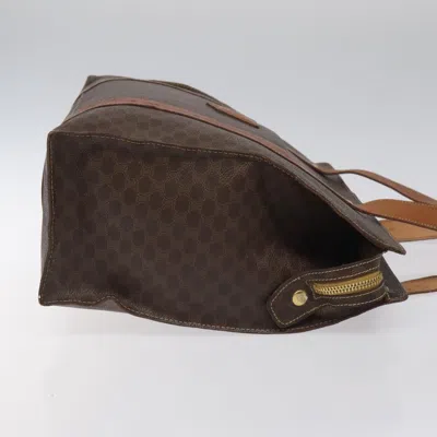 Pre-owned Celine Céline Macadam Brown Canvas Tote Bag ()