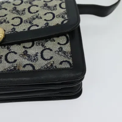 Pre-owned Celine Céline Navy Canvas Shoulder Bag ()