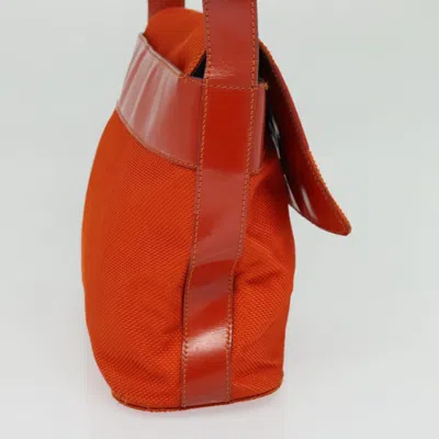 Pre-owned Celine Céline Orange Canvas Shoulder Bag ()