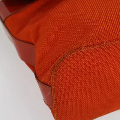 Pre-owned Celine Céline Orange Canvas Shoulder Bag ()
