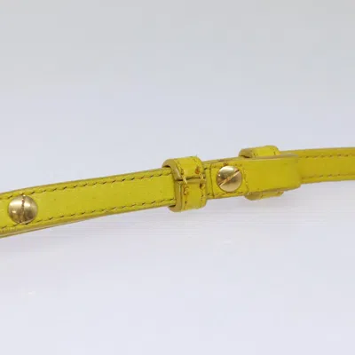 Pre-owned Celine Céline Trio Yellow Leather Shoulder Bag ()