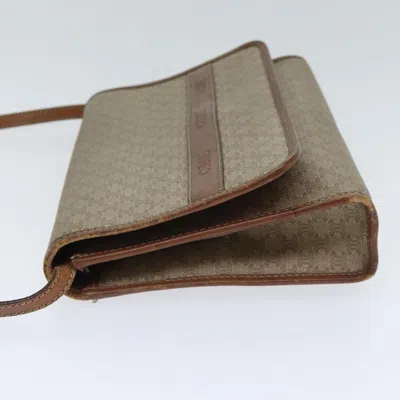 Pre-owned Celine Céline Triomphe Beige Canvas Shoulder Bag ()