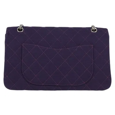 Pre-owned Chanel 2,55 Purple Cotton Shoulder Bag ()