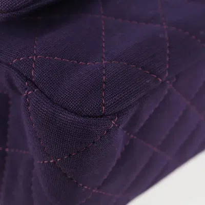 Pre-owned Chanel 2,55 Purple Cotton Shoulder Bag ()