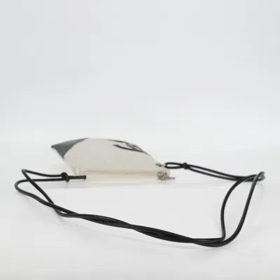 Pre-owned Chanel Cambon White Leather Shoulder Bag ()