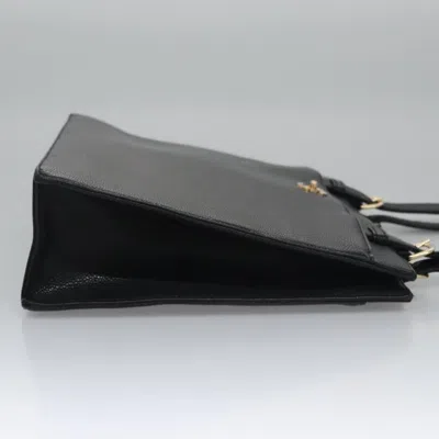Pre-owned Chanel Executive Black Leather Tote Bag ()
