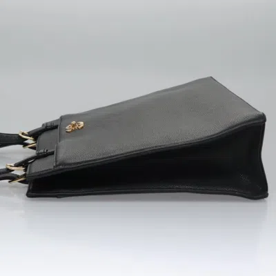 Pre-owned Chanel Executive Black Leather Tote Bag ()