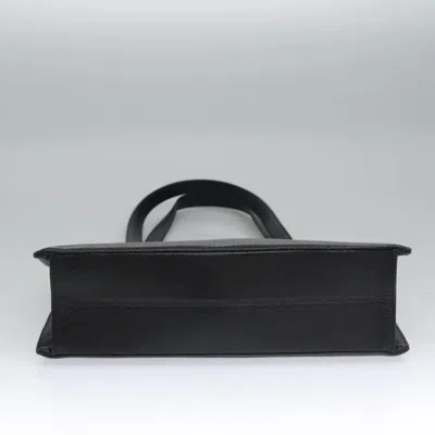 Pre-owned Chanel Executive Black Leather Tote Bag ()