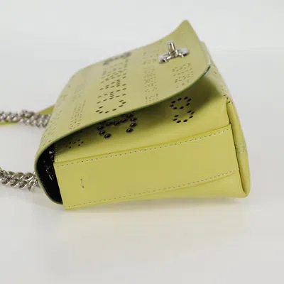 Pre-owned Chanel Flap Bag Yellow Leather Shoulder Bag ()
