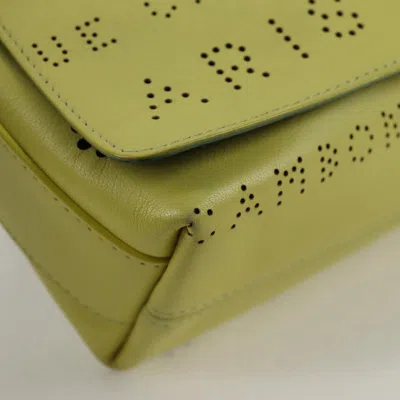 Pre-owned Chanel Flap Bag Yellow Leather Shoulder Bag ()