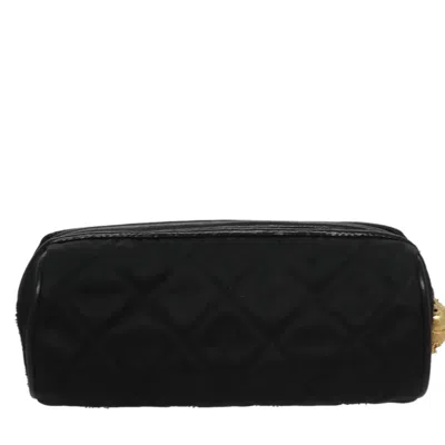 Pre-owned Chanel Gripoix Black Silk Clutch Bag ()