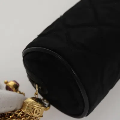 Pre-owned Chanel Gripoix Black Silk Clutch Bag ()